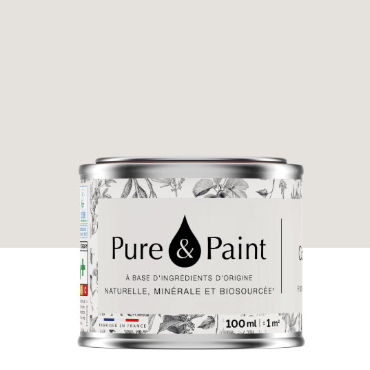 Peinture mur et plafond calcaire velours PURE & PAINT , 0.1L