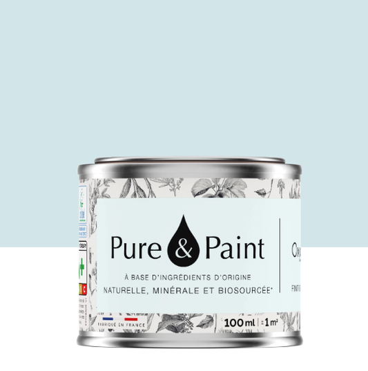 Peinture mur et plafond oxygène velours PURE & PAINT , 0.1L