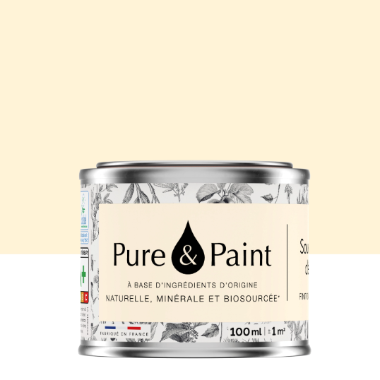 Testeur peinture mur, boiserie, plafond souvenir d'été velours PURE & PAINT , 0.1L