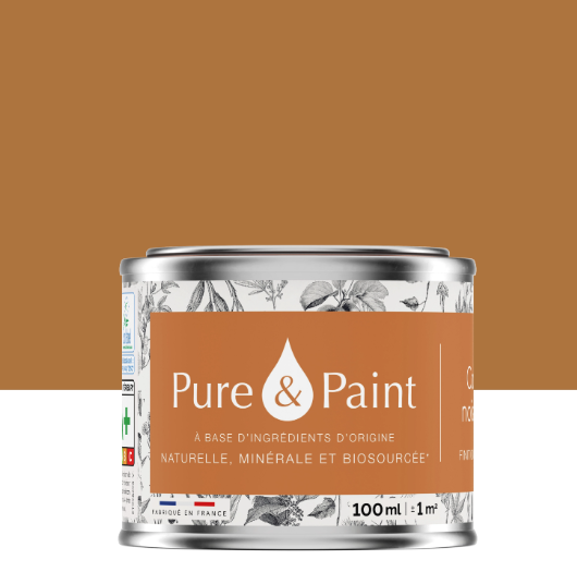Peinture mur et plafond casse noisette velours PURE & PAINT , 0.1L