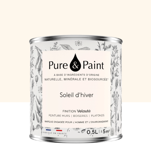 Peinture mur et plafond soleil d'hiver velours PURE & PAINT , 0.5L