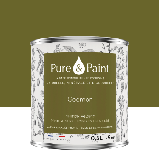 Peinture mur et plafond goémon velours PURE & PAINT , 0.5L