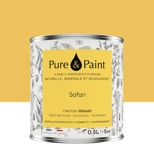Peinture mur et plafond safari velours PURE & PAINT , 0.5L