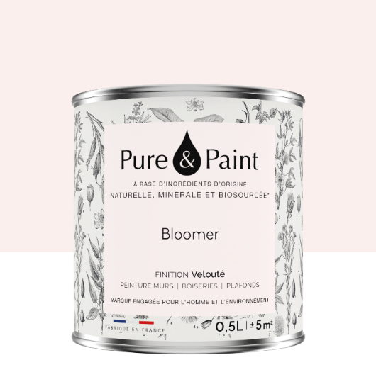 Peinture mur et plafond bloomer velours PURE & PAINT , 0.5L
