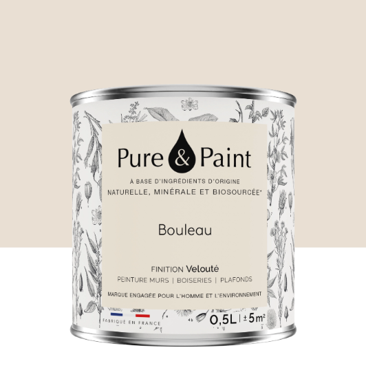Peinture mur et plafond bouleau velours PURE & PAINT , 0.5L