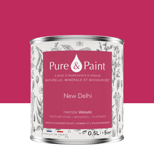 Peinture mur et plafond new delhi velours PURE & PAINT , 0.5L