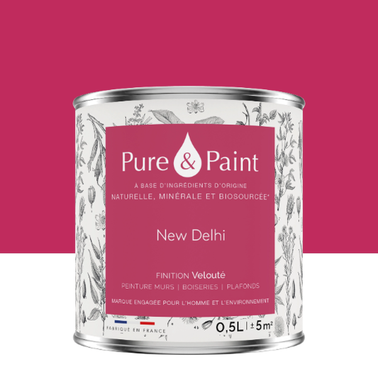 Peinture mur et plafond new delhi velours PURE & PAINT , 0.5L
