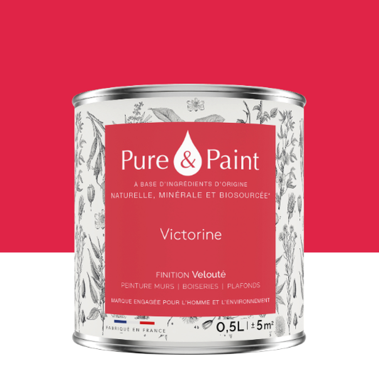 Peinture mur et plafond victorine velours PURE & PAINT , 0.5L