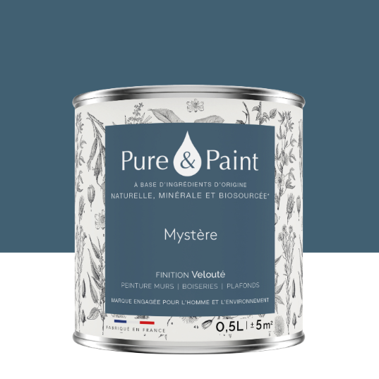Peinture mur et plafond mystère velours PURE & PAINT , 0.5L
