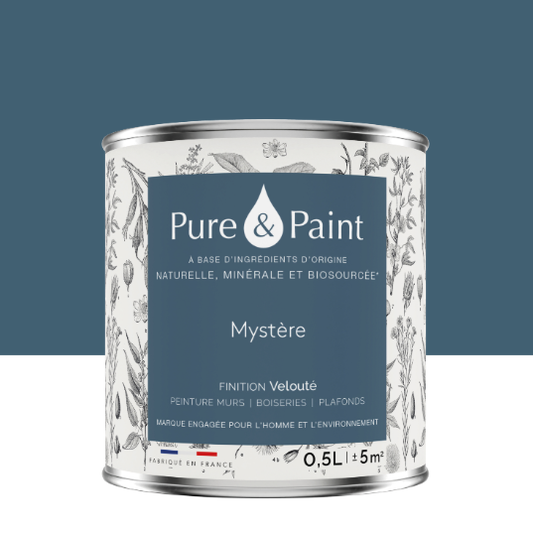 Peinture mur et plafond mystère velours PURE & PAINT , 0.5L