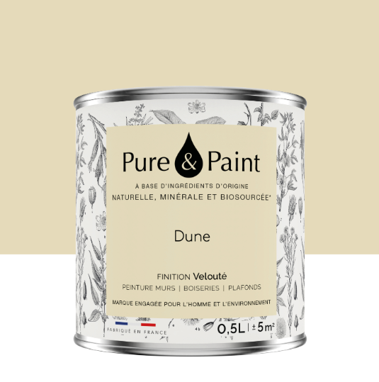Peinture mur et plafond dune velours PURE & PAINT , 0.5L