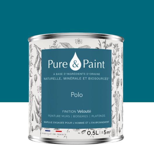 Peinture mur et plafond polo velours PURE & PAINT , 0.5L