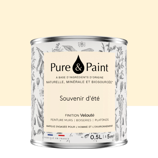 Peinture mur et plafond souvenir d'été velours PURE & PAINT , 0.5L