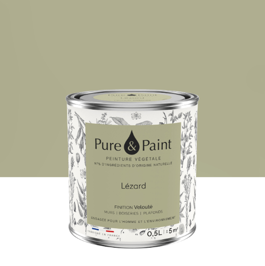 Peinture mur et plafond lézard velours PURE & PAINT , 0.5L