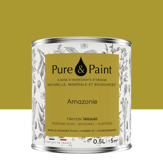 Peinture mur et plafond amazonie velours PURE & PAINT , 0.5L