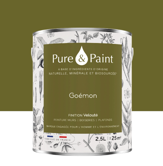 Peinture mur et plafond goémon velours PURE & PAINT , 2.5L