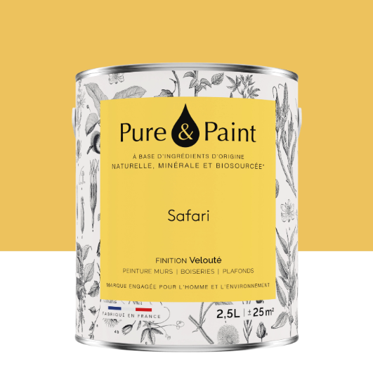 Peinture mur et plafond safari velours PURE & PAINT , 2.5L