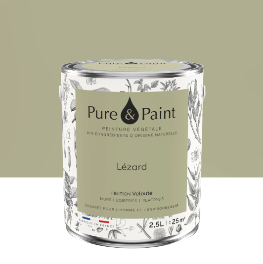 Peinture mur et plafond lézard velours PURE & PAINT , 2.5L