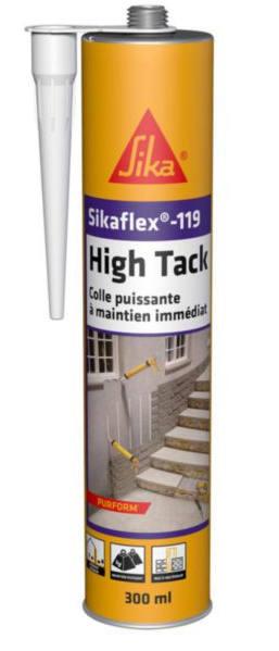 Colle haute performance multi-matériaux SIKAFLEX HIGH TACK Purform blanc cartouche de 300 ml