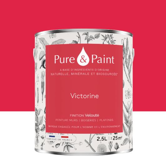 Peinture mur et plafond victorine velours PURE & PAINT , 2.5L