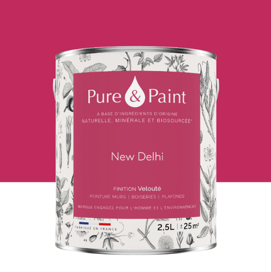 Peinture mur et plafond new delhi velours PURE & PAINT, 2.5L