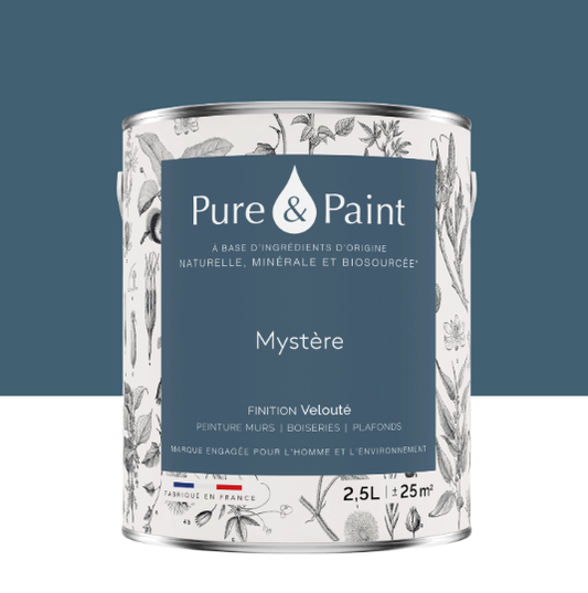 Peinture mur et plafond mystère velours PURE & PAINT , 2.5L