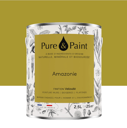 Peinture mur et plafond amazonie velours PURE & PAINT , 2.5L