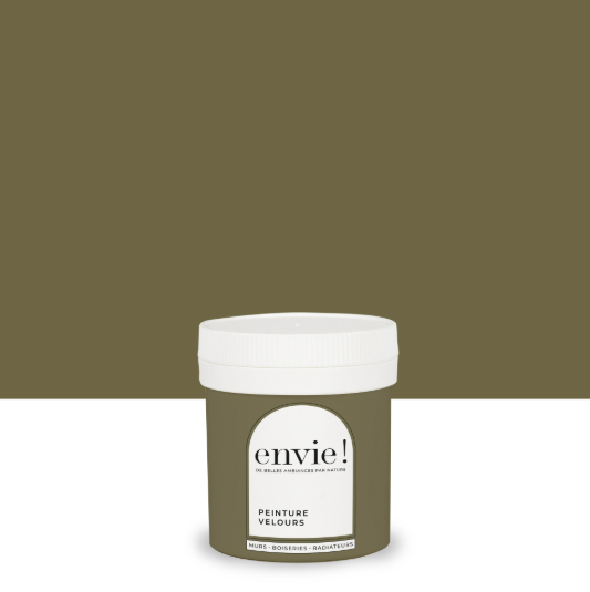 Testeur peinture mur, boiserie, radiateur vert boise velours ENVIE Biosourcée 75ml