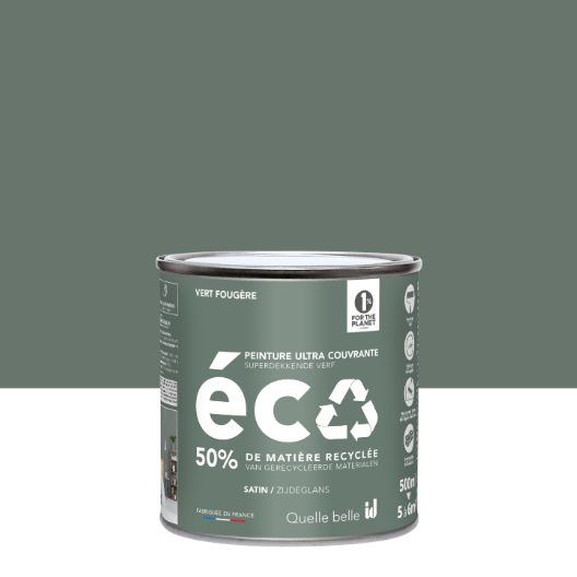 Peinture mur vert de fougere satin ID 0.5L
