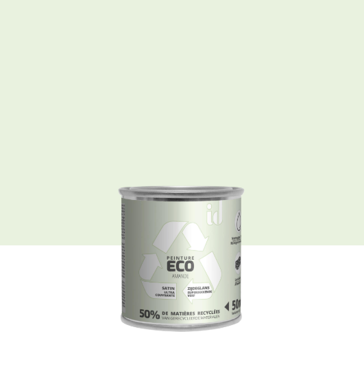 Peinture mur, plafond amande satin ID Eco 0.05L