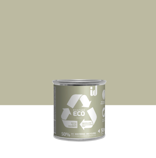 Peinture mur, plafond sauge satin ID Eco 0.05L
