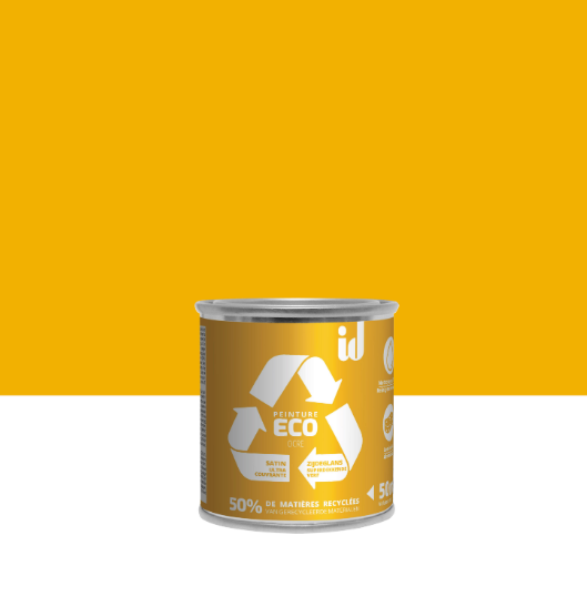Peinture mur, plafond ocre satin ID Eco 0.05L