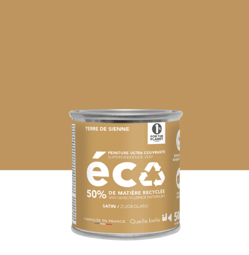 Peinture mur terre de sienne satin ID 0.05L