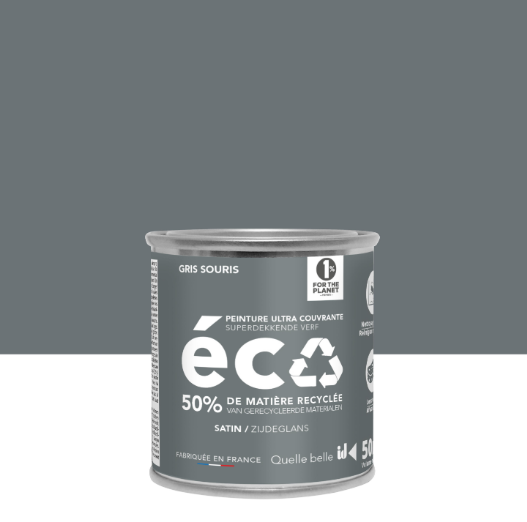 Peinture mur gris de souris satin ID 0.05L