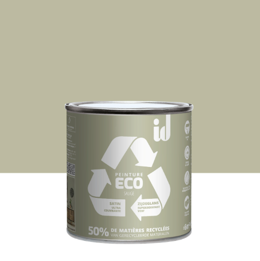 Peinture mur, plafond sauge satin ID Eco 0.5L