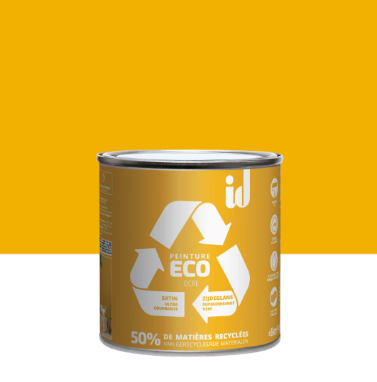 Peinture mur, plafond, boiserie ocre satin ID Eco 0.5L