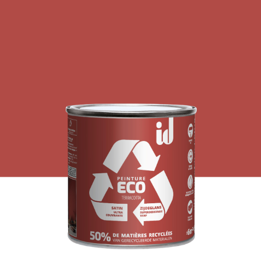 Peinture mur, plafond terracotta satin ID Eco 0.5L