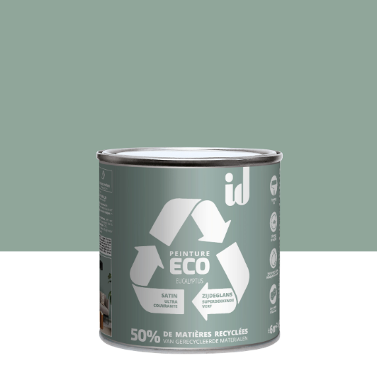 Peinture mur, plafond eucalyptus satin ID Eco 0.5L
