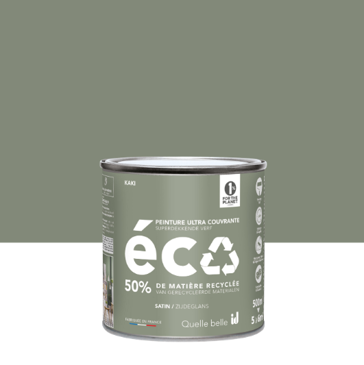 Peinture mur kaki satin ID 0.5L
