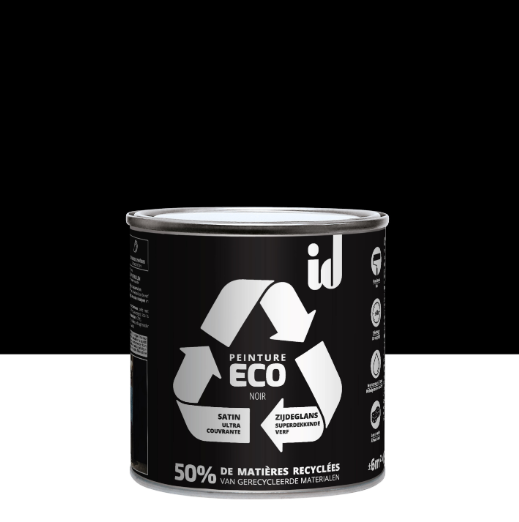 Peinture mur, plafond noir satin ID Eco 0.5L