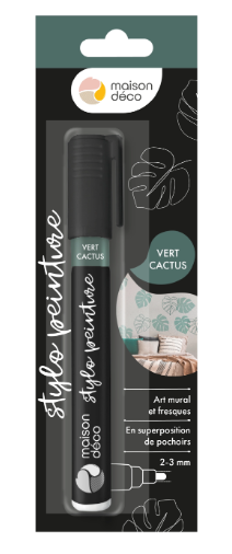 Peinture mur vert satin MAISON DECO 0.01L