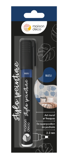 Peinture mur bleu satin MAISON DECO 0.01L