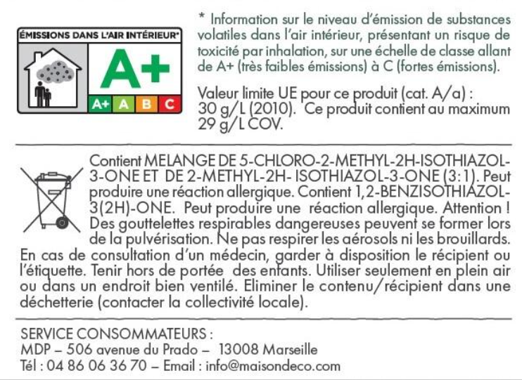 Peinture tableau craie vert mat MAISON DECO Gribouille 0.5 l