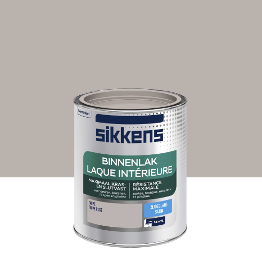 Peinture boiserie, radiateur taupe rosé satin SIKKENS Laque intérieure 0.75L