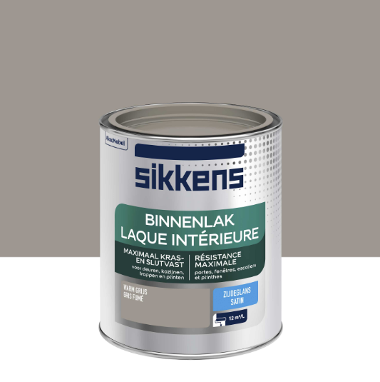 Peinture boiserie, radiateur gris fumé satin SIKKENS Laque intérieure 0.75L
