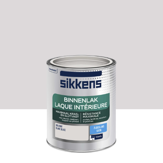 Peinture boiserie blanc silice satin SIKKENS Laque intérieure 0.75l