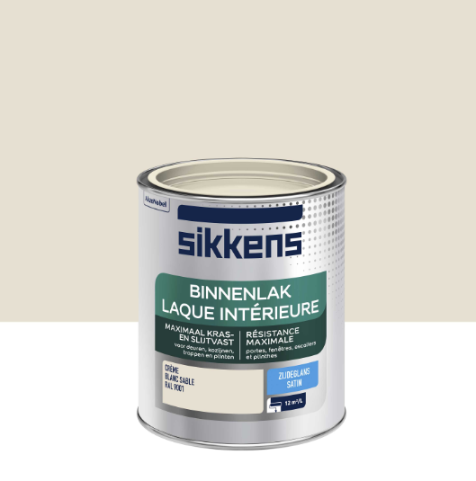 Peinture boiserie, radiateur blanc sable satin SIKKENS Laque intérieure 0.75L
