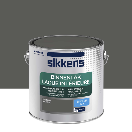 Peinture boiserie, radiateur fonte grise satin SIKKENS Laque intérieure 2.5L