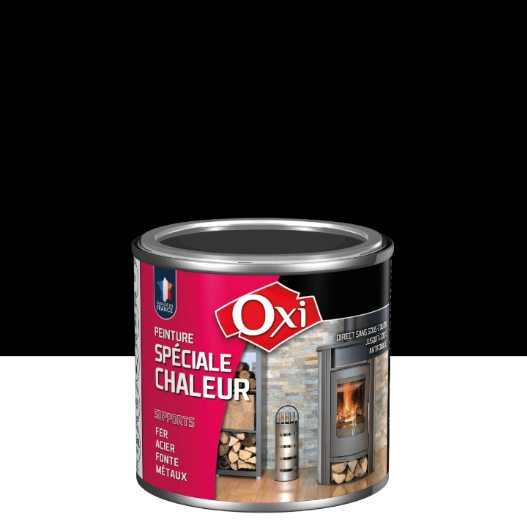 Peinture noir mat OXI Spécial chaleur 125ML