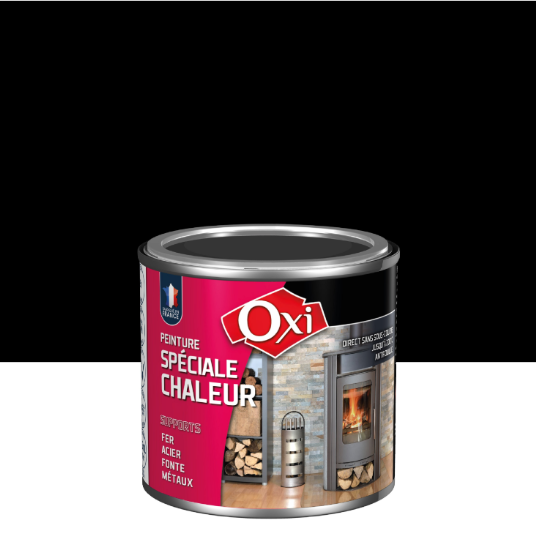 Peinture noir satin OXI Spécial chaleur 125ML